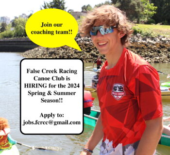 FCRCC is currently hiring coaches for the Spring and Summer paddling season!